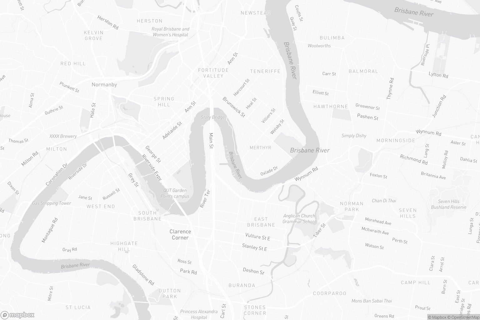 Map of Brisbane